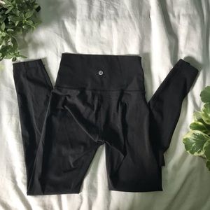 lululemon black high-rise wunder under leggings